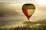 Hot air balloon over Yarra Valley